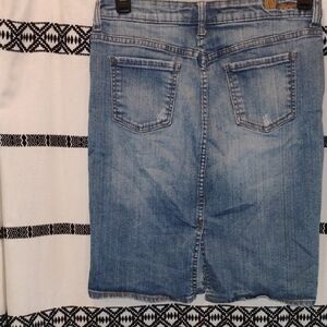 Denim Pencil Skirt